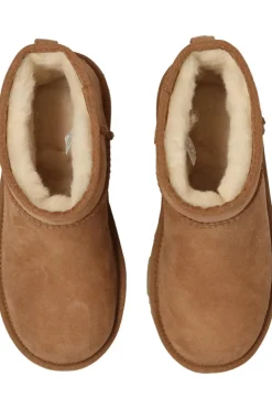 UGG Kids BROWN ‘Classic Mini II’ snow boots
