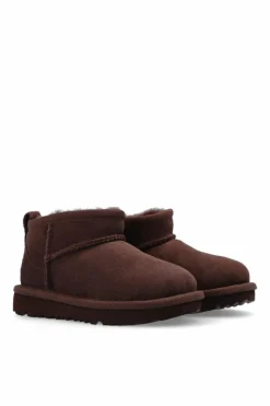 UGG Kids BROWN ‘Classic Ultra Mini’ snow boots