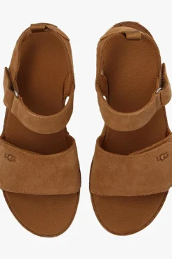 UGG Kids BROWN ‘Goldenstar’ sandals