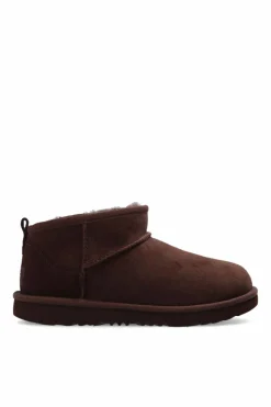 UGG Kids BROWN ‘K Classic Ultra Mini’ snow boots