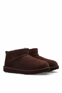UGG Kids BROWN ‘K Classic Ultra Mini’ snow boots