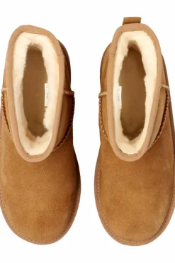 UGG Kids BROWN ‘K Classic Mini Platform’ snow boots