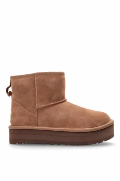 UGG Kids BROWN Snow Boots "KIDS CLASSIC MINI PLATFORM"