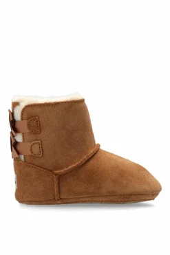 UGG Kids BROWN Suede baby shoes Baby Bailey Bow