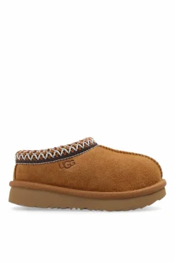 UGG Kids BROWN ‘T Tasman II’ slides