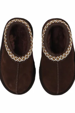 UGG Kids BROWN ‘T Tasman II’ slides