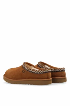 UGG Kids BROWN ‘Tasman II’ suede slides