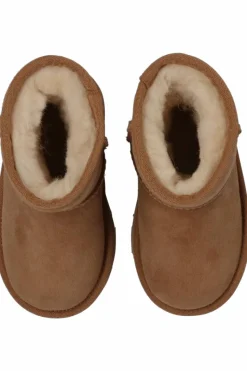 UGG Kids BROWN ‘T-Classic II’ snow boots