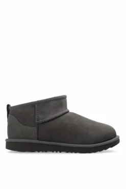 UGG Kids GREY ‘Classic Ultra Mini’ snow boots