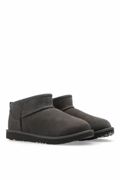 UGG Kids GREY ‘Classic Ultra Mini’ snow boots