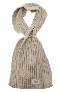 UGG Kids GREY Scarf with logo patch