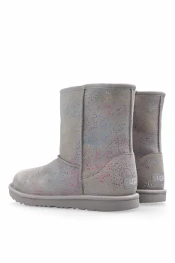 UGG Kids GREY Snow Boots T Classic II Shimmer Sky