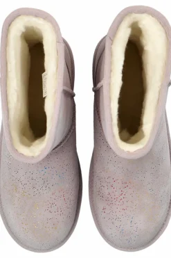 UGG Kids GREY Snow Boots T Classic II Shimmer Sky