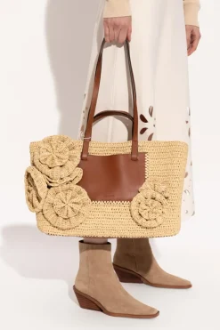 Ulla Johnson beige Shopper bag "Lali Floral"