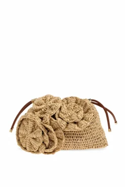 Ulla Johnson beige Shoulder bag "Lali Floral"