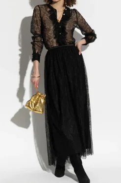 Ulla Johnson BLACK Lace skirt Amelie