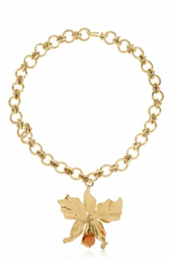 Ulla Johnson GOLD Lulu Flower Necklace