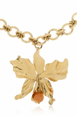 Ulla Johnson GOLD Lulu Flower Necklace
