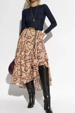 Ulla Johnson MULTICOLOUR Floral motif skirt