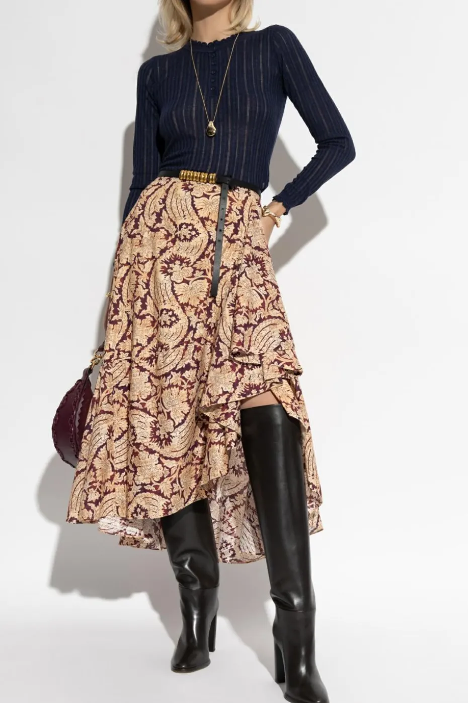 Ulla Johnson NAVY BLUE Top 'Delia'