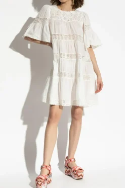 Ulla Johnson WHITE Dress Senna