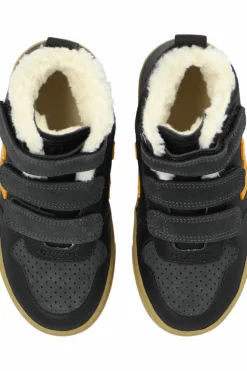 Veja Kids NAVY BLUE Shoes Amall V-10 Mid Winter Chromefree Leather