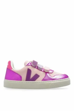 Veja Kids PINK Sneakers SMALL V-10 CHROMEFREE LEATHER