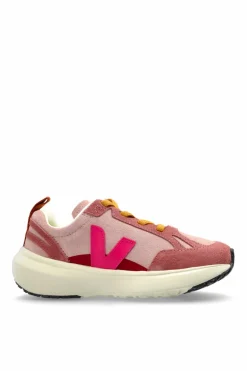 Veja Kids PINK Sports shoes `SMALL CANARY LIGHT SUEDE`