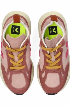 Veja Kids PINK Sports shoes `SMALL CANARY LIGHT SUEDE`