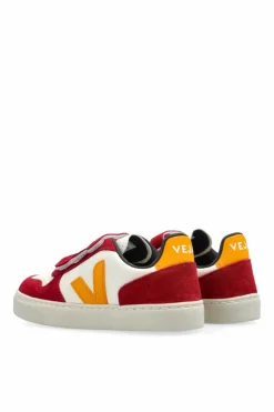 Veja Kids RED Sneakers SMALL V-10 CHROMEFREE LEATHER