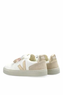 Veja Kids WHITE Sneakers SMALL V-10 CHROMEFREE LEATHER