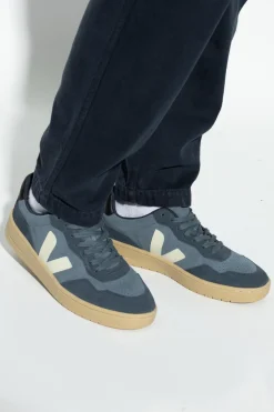 Veja NAVY BLUE Sneakers V-90 Suede