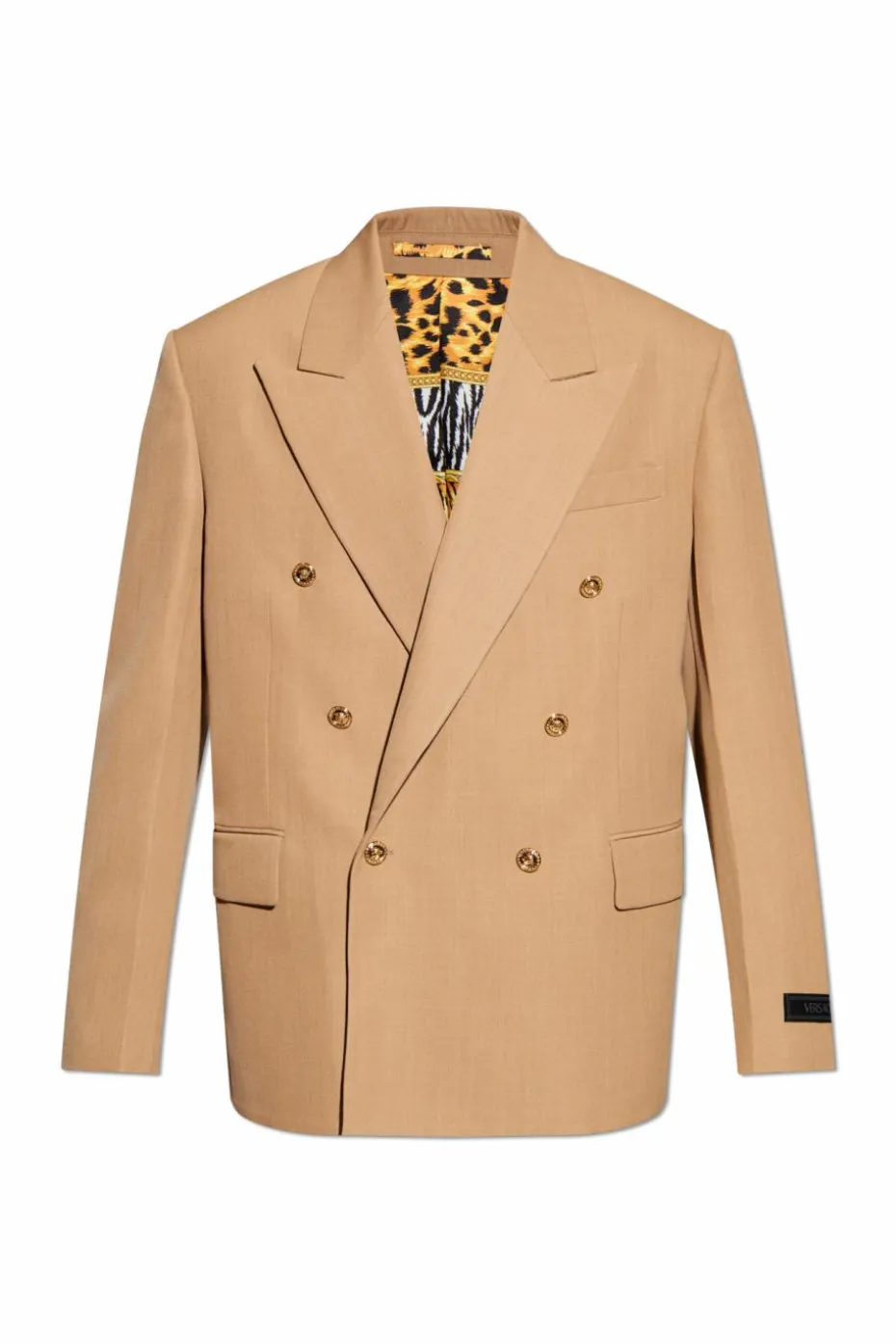 Versace beige Double-breasted blazer