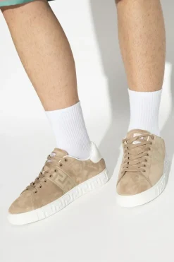 Versace beige Sports shoes with logo