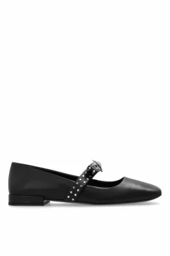 Versace BLACK Ballet flats with a bow