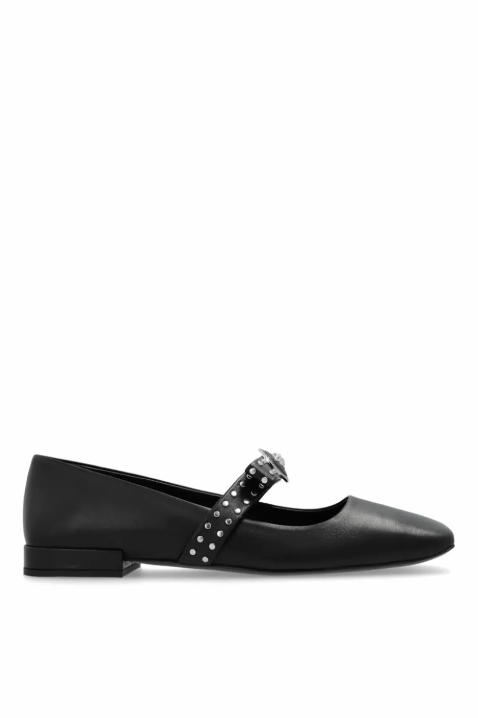 Versace BLACK Ballet flats with a bow