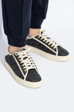 Versace BLACK ‘Barocco Greca’ sneakers
