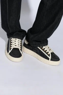 Versace BLACK ‘Barocco Greca’ sneakers