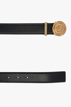 Versace BLACK Belt with decorative buckle