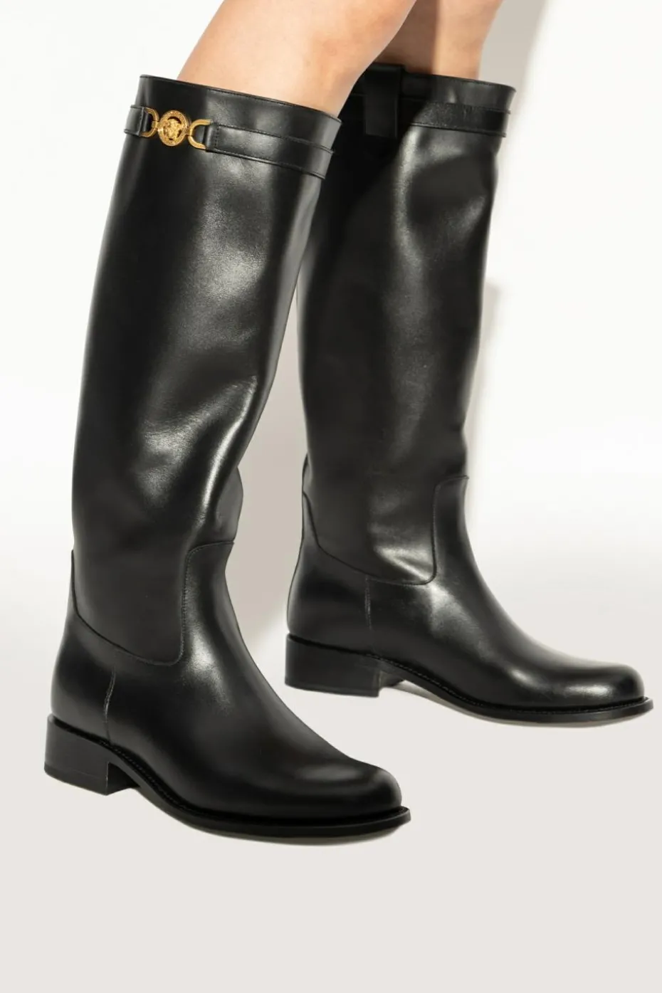 Versace BLACK Boots Medusa 95