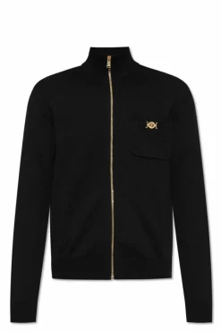 Versace BLACK Cardigan with pockets