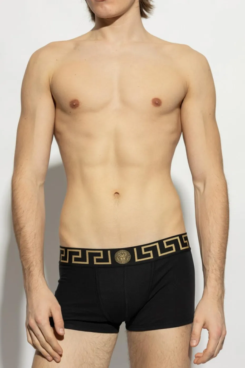 Versace BLACK Cotton boxer briefs