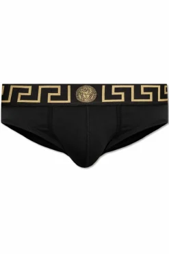 Versace BLACK Cotton briefs