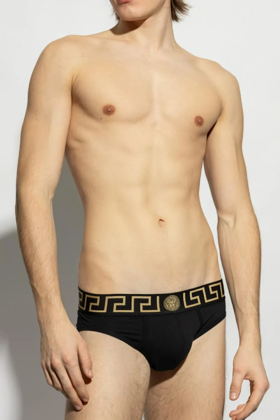 Versace BLACK Cotton briefs