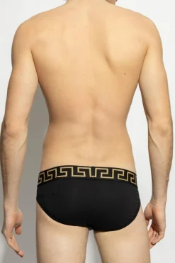 Versace BLACK Cotton briefs