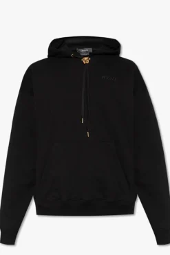 Versace BLACK Cotton hoodie