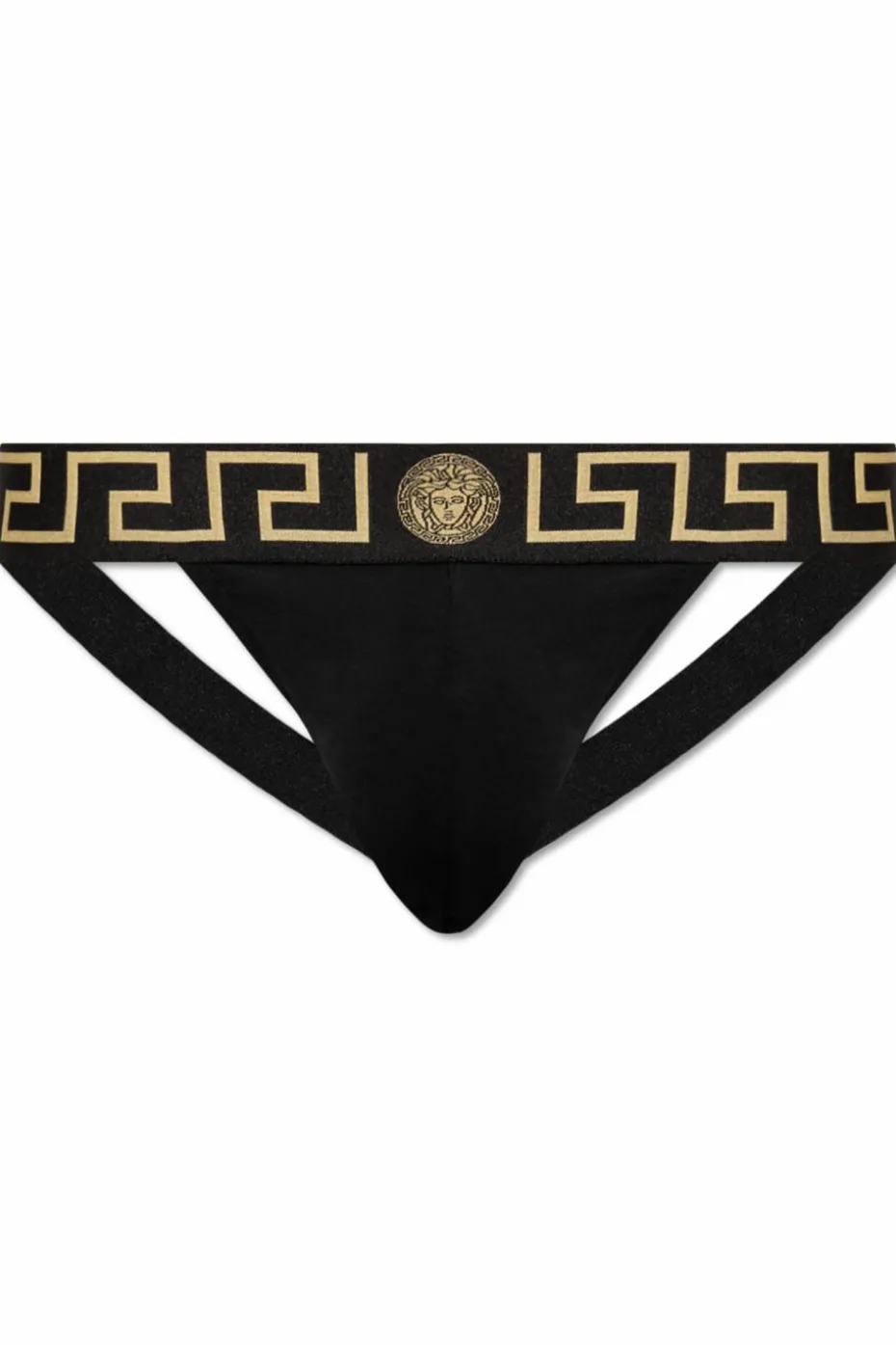 Versace BLACK Cotton jockstraps