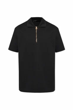Versace BLACK Cotton Polo