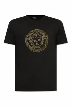 Versace BLACK Cotton T-shirt