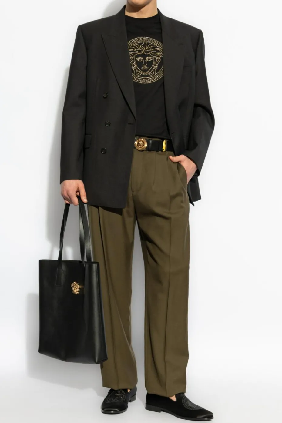Versace BLACK Cotton T-shirt